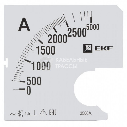 Шкала сменная для A961 2500/5А-1,5 EKF PROxima | s-a961-2500 | EKF