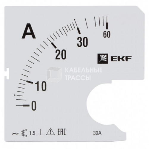 Шкала сменная для A961 30/5А-1,5 EKF PROxima | s-a961-30 | EKF