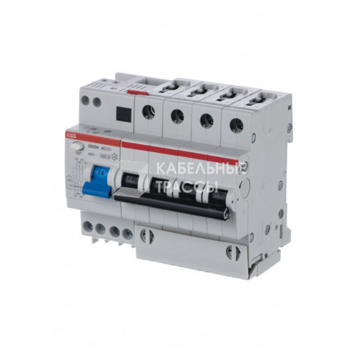 Автоматический выключатель дифференциального тока DS204 4п 63А B 30мА тип AC (8 мод) | 2CSR254001R1635 | ABB