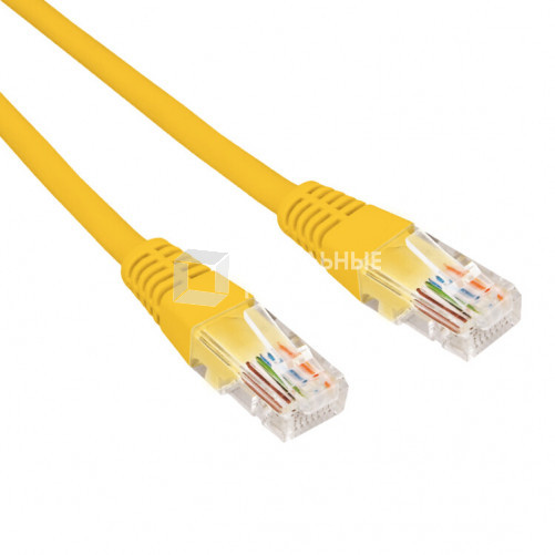 Патч-корд U/UTP, CAT 5e, RJ45-RJ45, 26AWG, LSZH, желтый, 1м REXANT | 02-0105-1 | REXANT