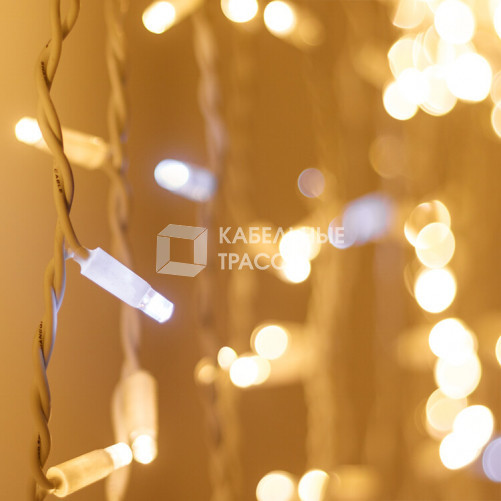 Светодиодная гирлянда ARD-CURTAIN-PRO-2000x3000-WHITE-760LED-FLASH WARM/WHITE (230V, 70W) | 026062 | Arlight