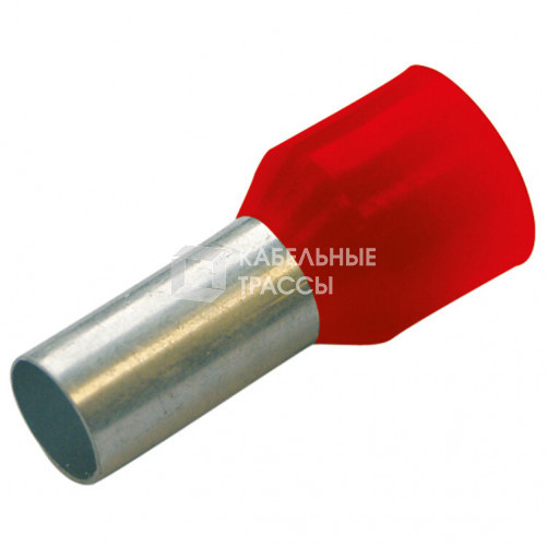 Гильза конечная изолированная 1,5/10 цвет красный (упак.100шт) | 272725 | Haupa