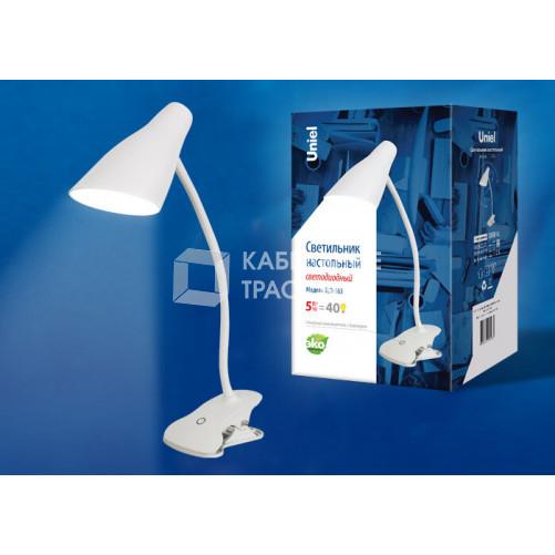 Светильник настольный TLD-563 White/LED/360Lm/4500K/Dimmer 5W сенсор Белый | UL-00004465 | Uniel