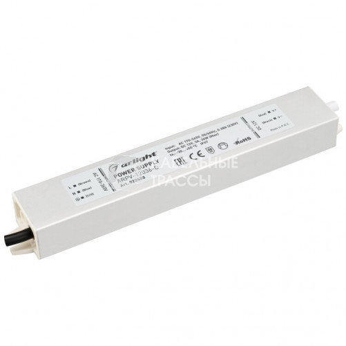 Блок питания ARPV-12036-D (12V, 3.0A, 36W) (Arlight, IP67 Металл, 3 года) | 022408 | Arlight