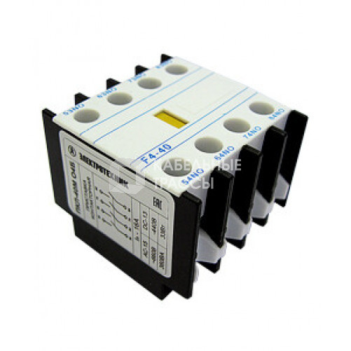 ПКЛ-40М О4 Б, 4з+0р, 16А, IP20, приставка контактная (ЭТ) | ET518304 | Электротехник