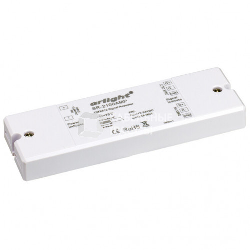 Усилитель DMX-сигнала SR-2100AMP (12-24V, 1CH) | 019460 | Arlight