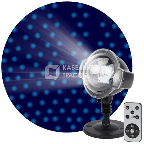 Проектор светодиодная Падающий снег мультирежим холодный свет, ENIOP-03 , 220V, IP44 (12/72) | Б0041644 | ЭРА