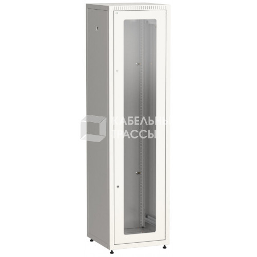 Шкаф LINEA E 33U 600х600мм двери 2шт стек. и метал. сер. | LE35-33U66-GM | ITK