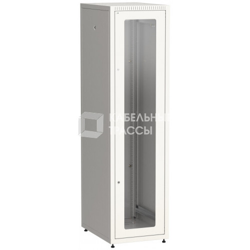 Шкаф LINEA E 33U 600х800мм двери 2шт стек. и метал. сер. | LE35-33U68-GM | ITK