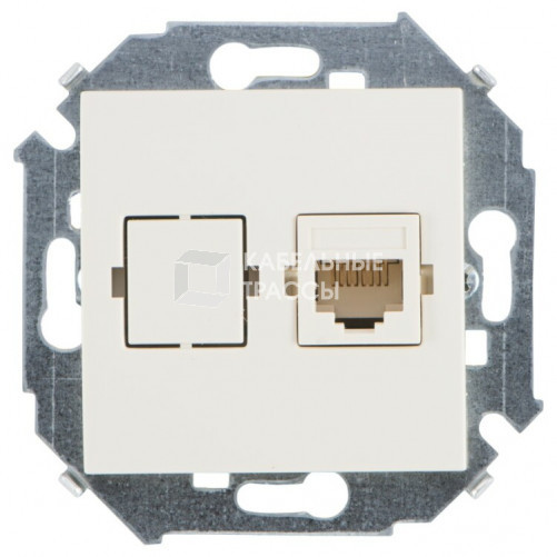 Simon 15 Сл. кость Розетка компьютерная RJ45 кат.5е, Systimax | 1591598-031 | Simon