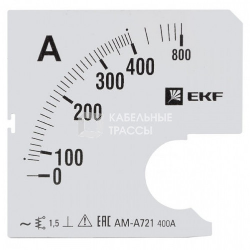 Шкала сменная для A721 400/5А-1,5 EKF PROxima | s-a721-400 | EKF