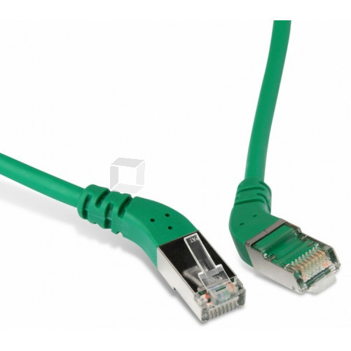 Патч-корд PC-APM-STP-RJ45/R45-RJ45/R45-C6-1M-LSZH-GN F/UTP угл.,экранир.правый 45°-правый 45°,Cat.6,LSZH,1м,зеленый | 233106 | Hyperline