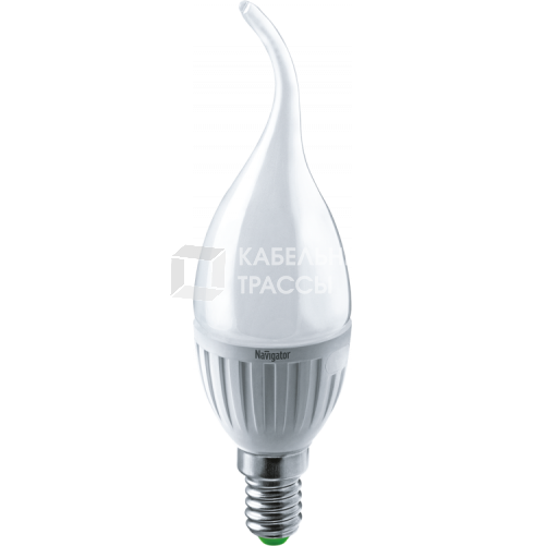 Лампа светодиодная LED 5Вт Е14 230В 4000К NLL-P-FC37-5-230-4K-E14-FR свеча на ветру матовая | 61026 | Navigator