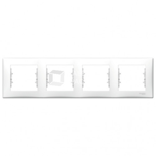 Sedna Белый Рамка 4-ая горизонтальная | SDN5800721 | Schneider Electric