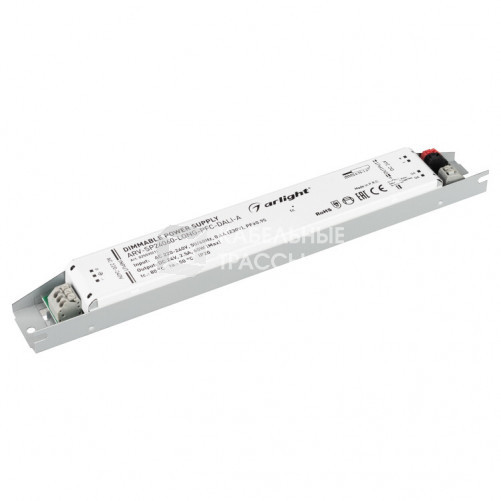 Блок питания ARV-24060-LONG-PFC-DALI-A (24V, 2.5A, 60W) | 025595(1) | Arlight