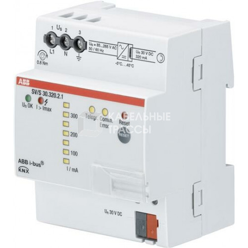 SV/S 30.320.2.1 Источник питания 320мА, диагностика шины, MDRC | 2CDG110145R0011 | ABB