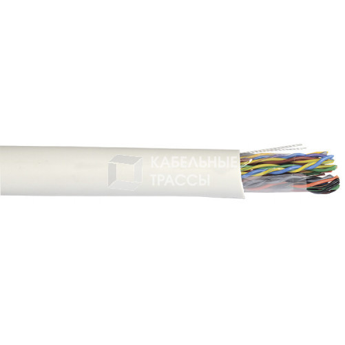 Кабель связи витая пара F/UTP, кат.5E 100х2х24AWG solid, PVC, 305м, серый | LC1-C5E100-311 | ITK