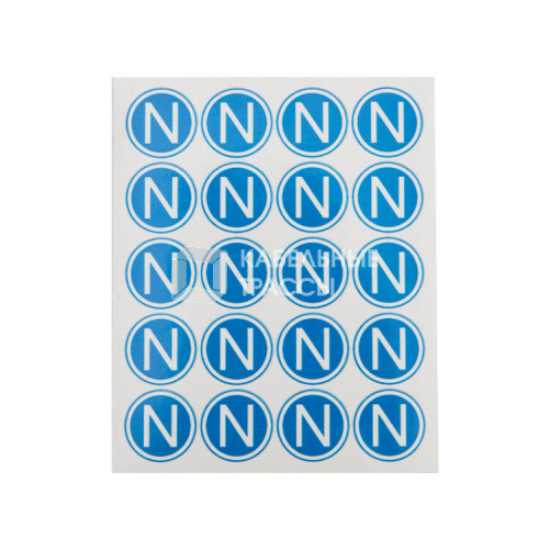 Наклейка знак электробезопасности «N» d - 20 мм (20шт на листе) | 56-0059 | REXANT