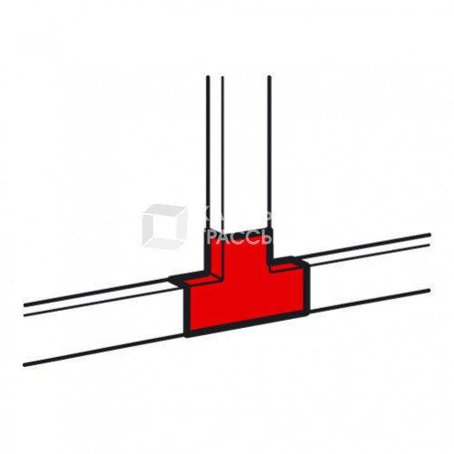 T-образный отвод - для мини-каналов Metra - 40x40 | 638184 | Legrand