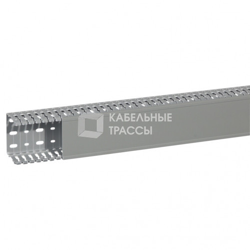 Кабель-канал (крышка + основание) Transcab - 80x60 мм - серый RAL 7030 | 636116 | Legrand