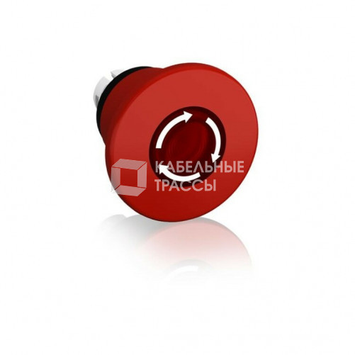 Кнопка MPMT4-11R ГРИБОК красная (только корпус) с подсветкой с у силенной фиксацией 60мм отпускание поворотом | 1SFA611513R1101 | ABB