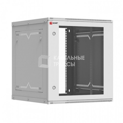 Шкаф телекоммуникационный настенный разборный 12U (600х650) дверь стекло, Astra A серия EKF Basic | ITB12G650D | EKF