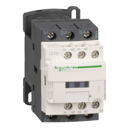 КОНТАКТОР D 3Р, 9 A, НО+НЗ, 120V 50/60 ГЦ, ЗАЖИМ ПОД ВИНТ, | LC1D09G7 | Schneider Electric