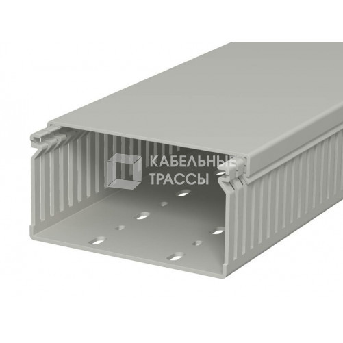 Распределительный кабельный канал LK4 60x120x2000 мм (ПВХ,серый) (LK4 60120) | 6178039 | OBO Bettermann