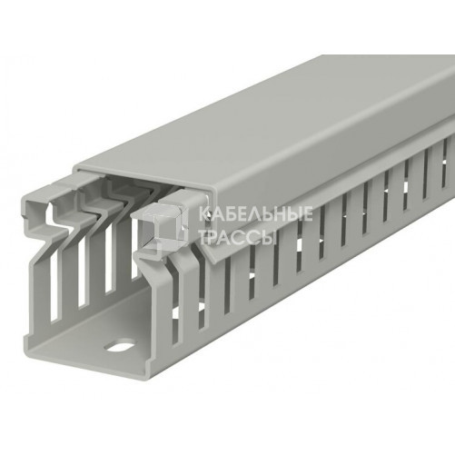 Распределительный кабельный канал LK4 30x25x2000 мм (ПВХ,серый) (LK4 30025) | 6178005 | OBO Bettermann