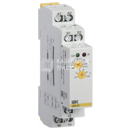 Реле тока ORI. 0,05-0,5 А. 24-240 В AC / 24 В DC | ORI-01-05 | IEK