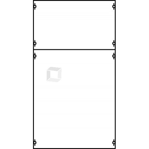 Панель с защитым пластроном и дин-рейкой | 2B2A | ABB