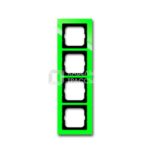 Рамка 4-постовая, серия axcent, цвет зелёный | 1754-0-4350 | 2CKA001754A4350 | ABB