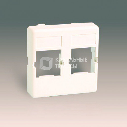 Simon 27 Адаптер на 2 RJ45 75542-30, слоновая кость | 27083-32 | Simon