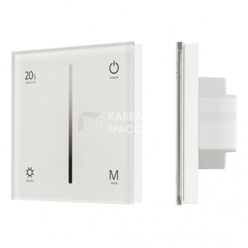 Панель SMART-P6-DIM-G-IN White (12-24V, 4x3A, Sens, 2.4G) (Arlight, IP20 Пластик, 5 лет) | 034781 | Arlight