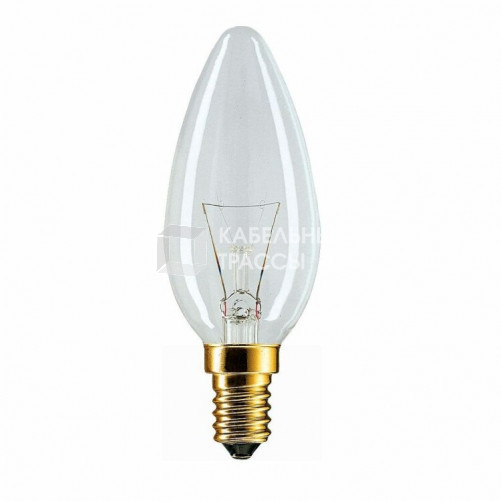 Лампа накаливания ЛОН Stan 60W E14 230V B35 CL 1CT/10X10 | 926000003017 | PHILIPS