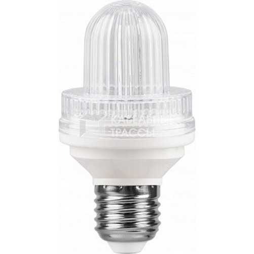 Лампа светодиодная для белт лайта LB-377 (2W) 230V E27 6400K -строб прозрачный | 25929 | FERON