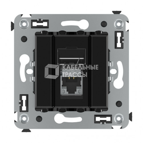 Компьютерная розетка RJ-45 в стену, кат.5e одинарная экранированная, 