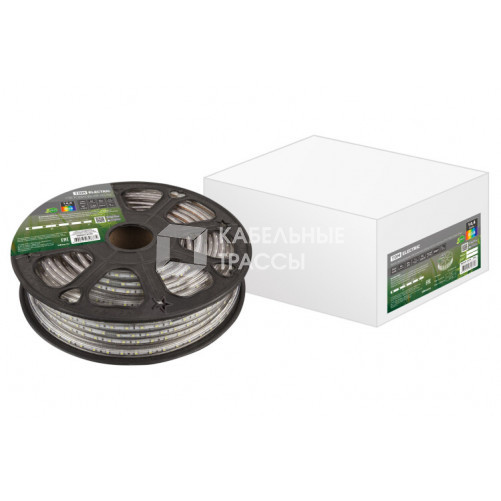 Лента светодиодная SMD5050-60 LED/м-220 В-14,4 Вт/м-IP67-RGB (20м) | SQ0331-0118 | TDM