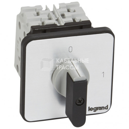 Выключатель - положение вкл/откл - PR 26 - 3П - 3 контакта - крепление на дверце | 027417 | Legrand