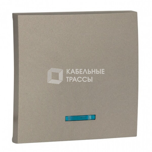 Валенсия лицевая панель выключателя 1-кл. с индикатором 10А кашемир EKF PROxima | ESV10-L-121-40 | EKF
