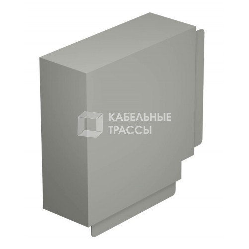 Крышка плоского угла кабельного канала WDK 100x230 мм (ПВХ,серый) (WDK HF100230GR) | 6024653 | OBO Bettermann