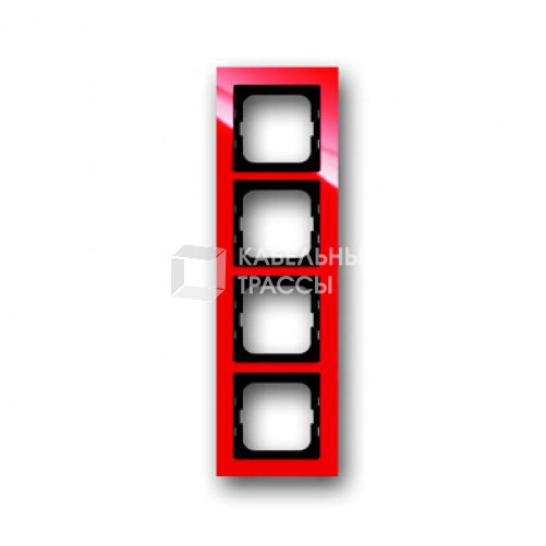 Рамка 4-постовая, серия axcent, цвет красный | 1754-0-4352 | 2CKA001754A4352 | ABB