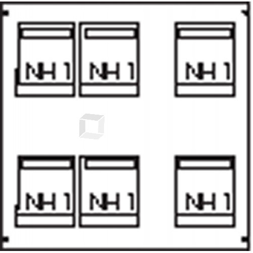 Пластрон для 6 NH1 3ряда/5 рейки | AG91 | ABB