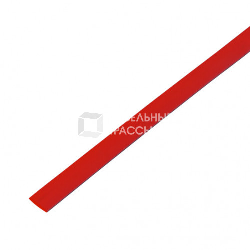 Термоусадка 5,0 / 2,5 мм, красная (1м) | 20-5004 | REXANT