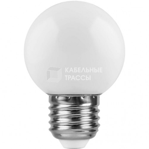 Лампа светодиодная для белт лайта LB-37 (1W) 230V E27 6400K G45 | 25115 | FERON