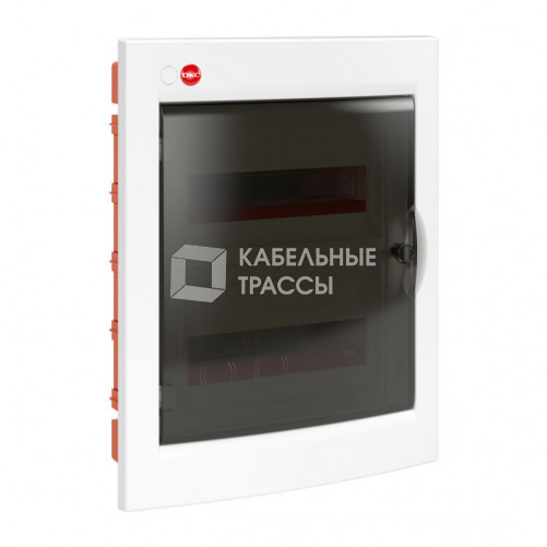 Щиток встраиваемый с дверцей, 24 модулейIP41, белый с клеммным блоком 2х87508 и замком | 81924 | DKC