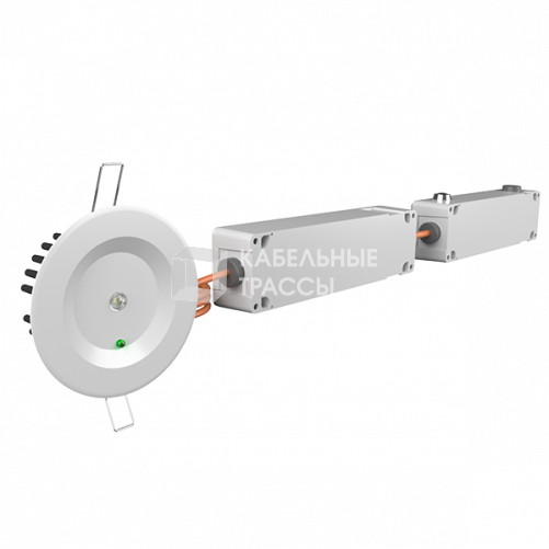 Световой указатель аварийного освещения светодиодный BS-ARUNA-83-L1-INEXI2 2,6Вт 3ч IP40 централизованный встраиваемый | a15327 | Белый Свет