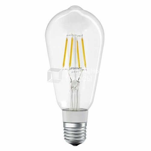 Лампа светодиодная управляемая SMART+ Filament Edison Dimmable 60 6 W/2700K E27 | 4058075208575 | LEDVANCE