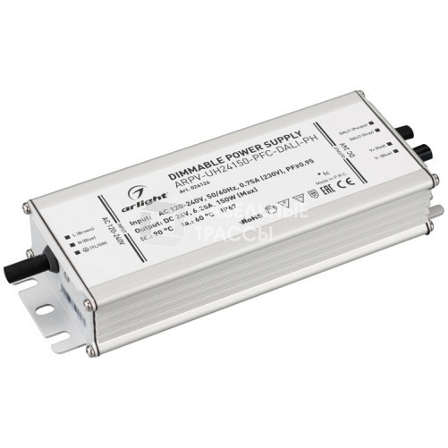 Блок питания ARPV-UH24150-PFC-DALI-PH (24V, 6.3A, 150W) | 026126 | Arlight