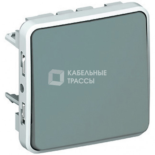 Plexo Серый Переключатель 1-клавишный IP55 | 069511 | Legrand